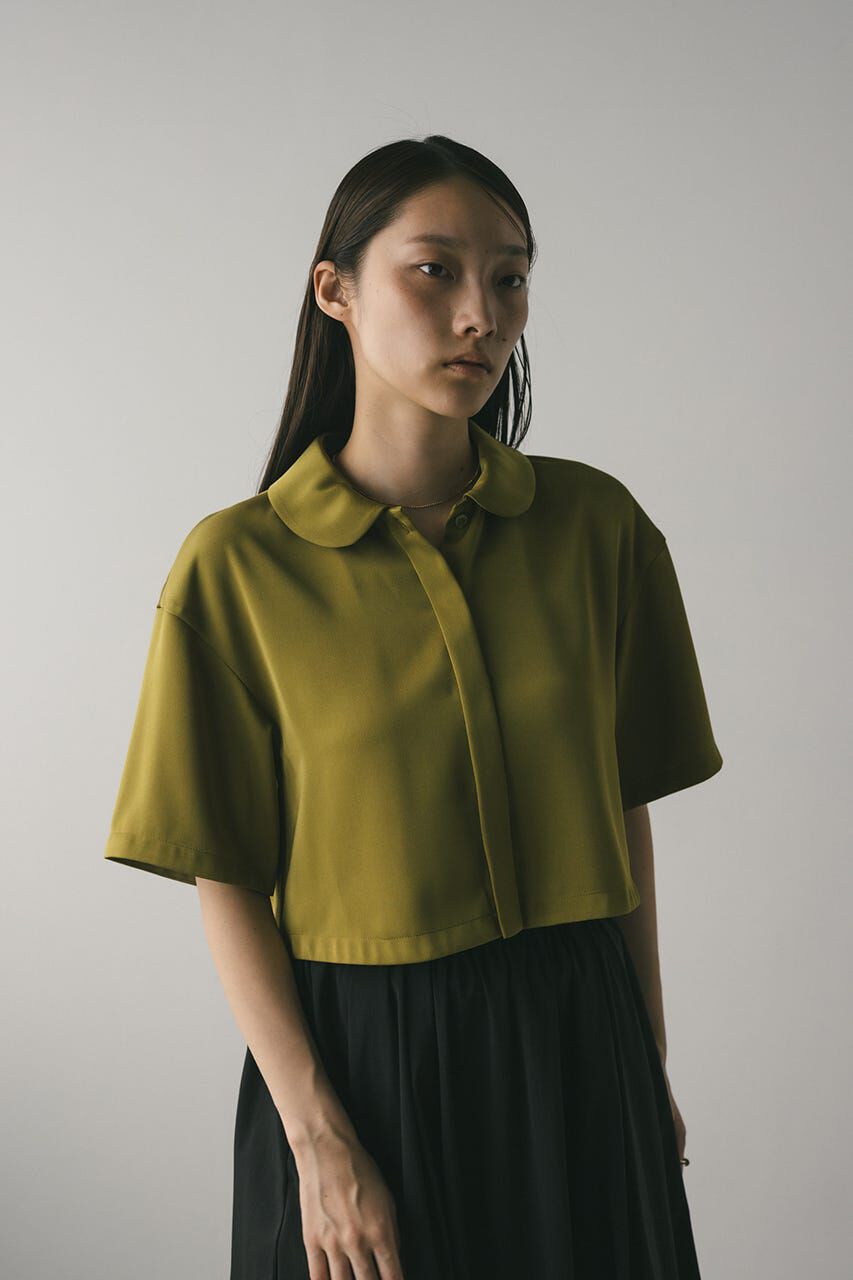 STYLEMIXER「サークルカラーサテンショートシャツ」|シャツ・ブラウス|
