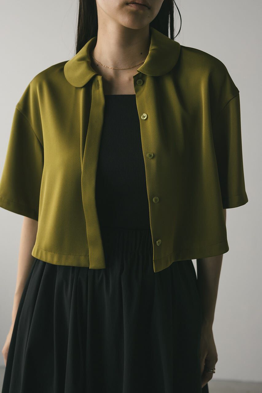 STYLEMIXER「サークルカラーサテンショートシャツ」|シャツ・ブラウス|