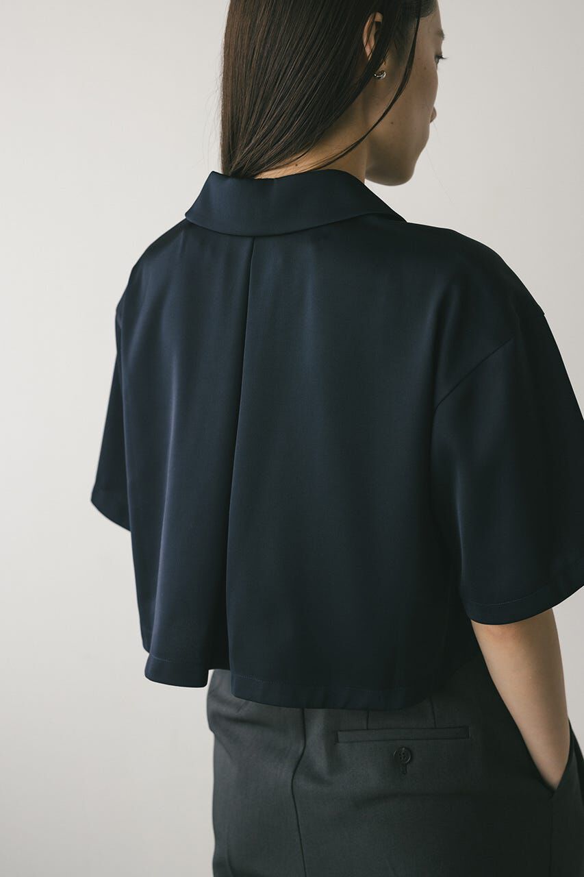 STYLEMIXER「サークルカラーサテンショートシャツ」|シャツ・ブラウス|
