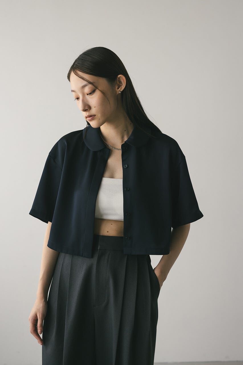 STYLEMIXER「サークルカラーサテンショートシャツ」|シャツ・ブラウス|