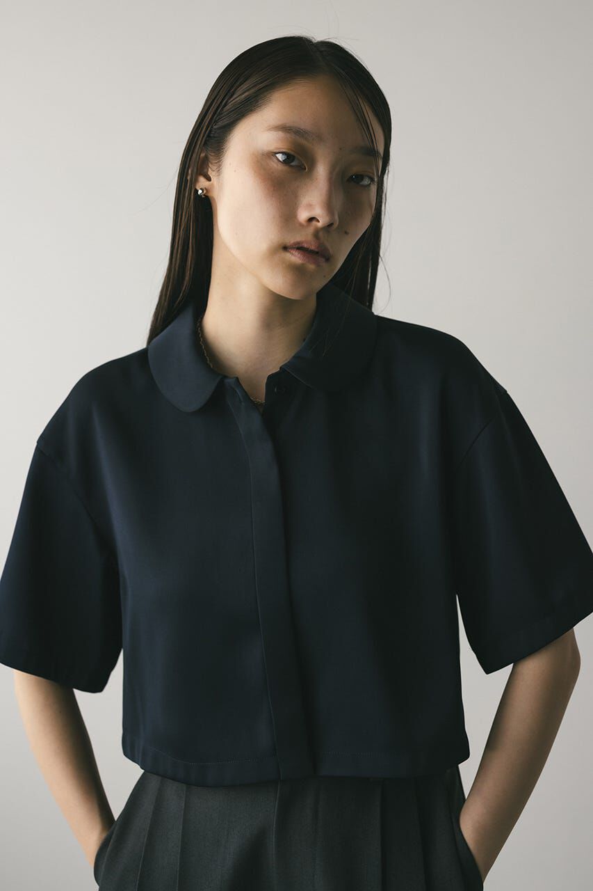 STYLEMIXER「サークルカラーサテンショートシャツ」|シャツ・ブラウス|