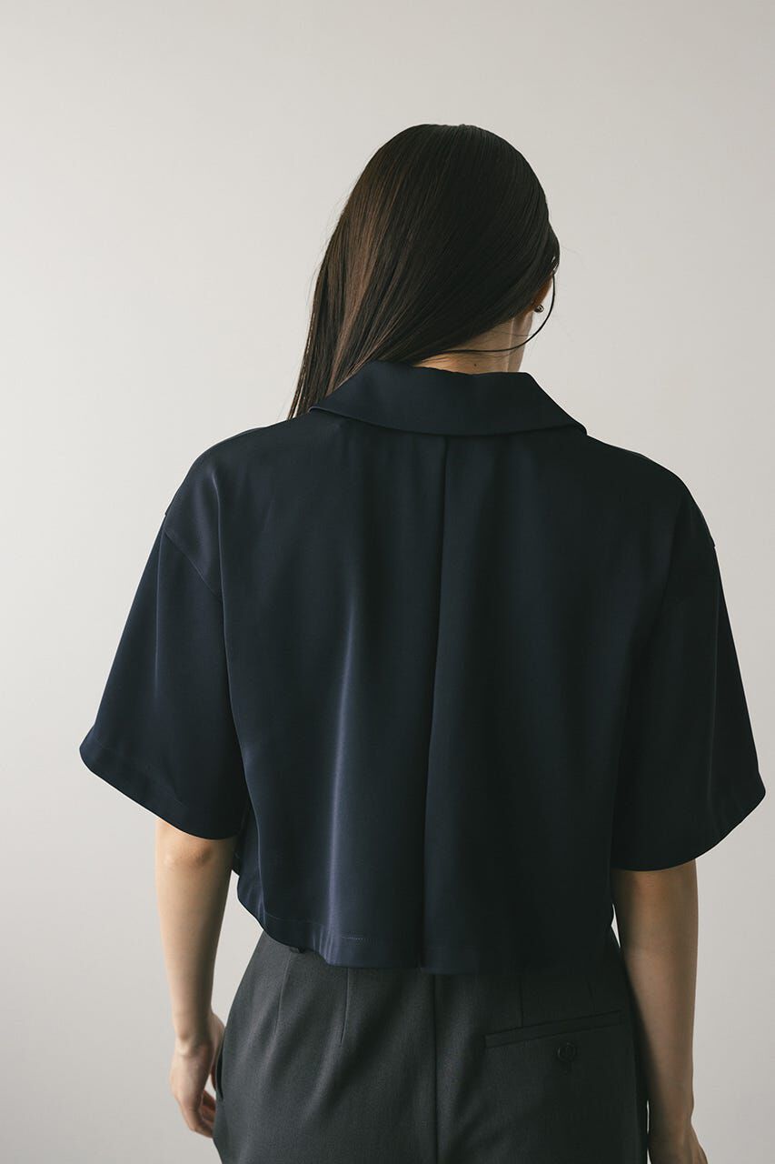 STYLEMIXER「サークルカラーサテンショートシャツ」|シャツ・ブラウス|