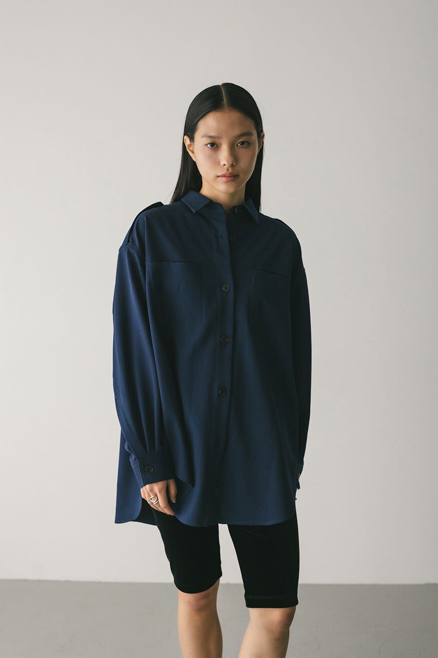 STYLEMIXER「エポレットビッグシャツ」|シャツ・ブラウス|NVY