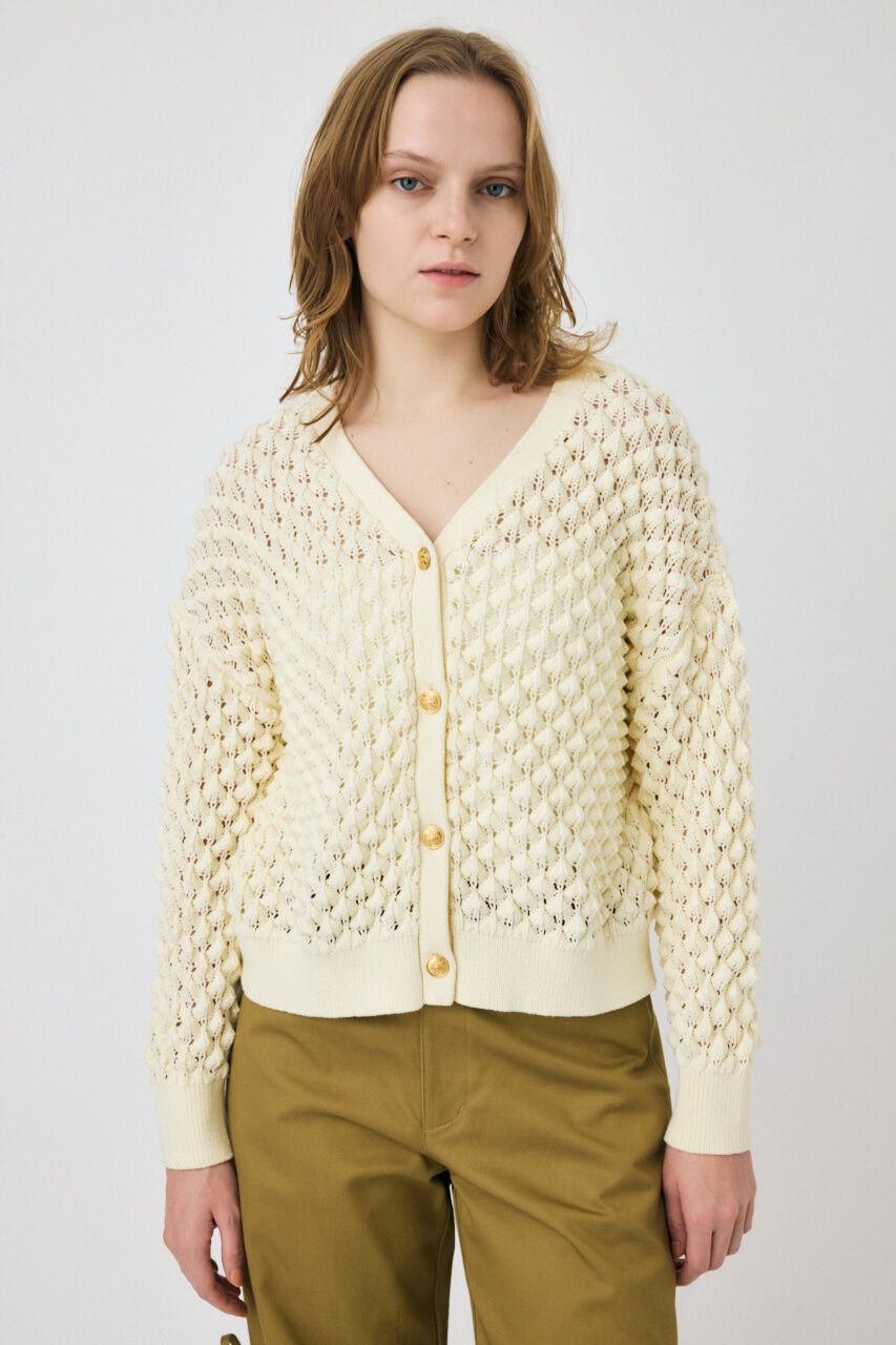 MOUSSY「PEAK STITCH ニットカーディガン」|カーディガン|IVOY3