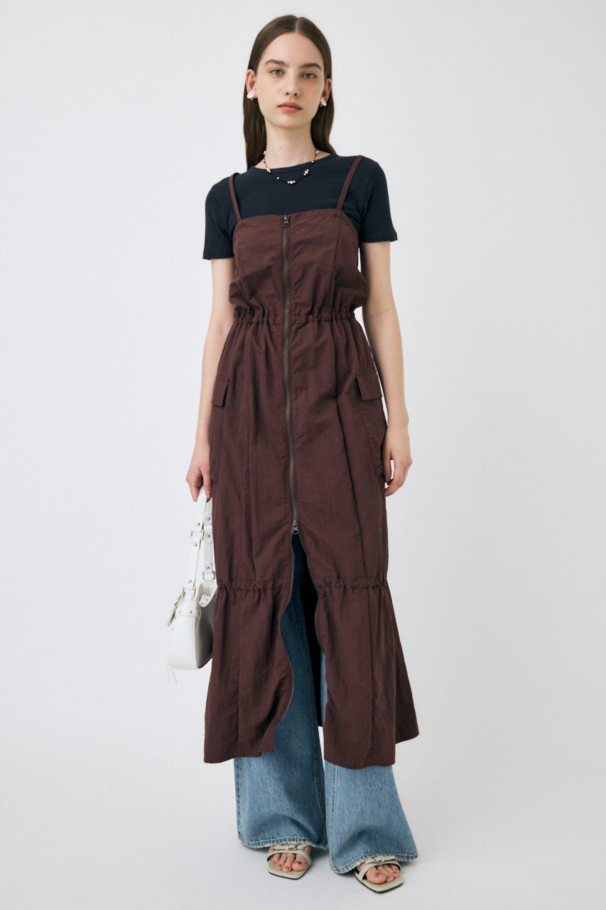 MOUSSY「TECHNICAL キャミドレス」|ワンピース|BRN