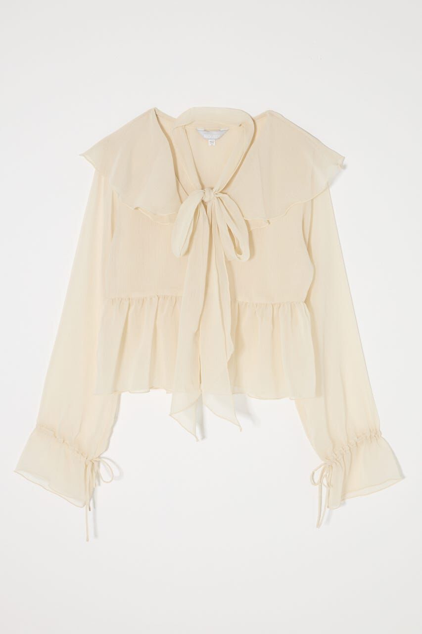 MOUSSY「BOW TIE CHIFFON ブラウス」|シャツ・ブラウス|