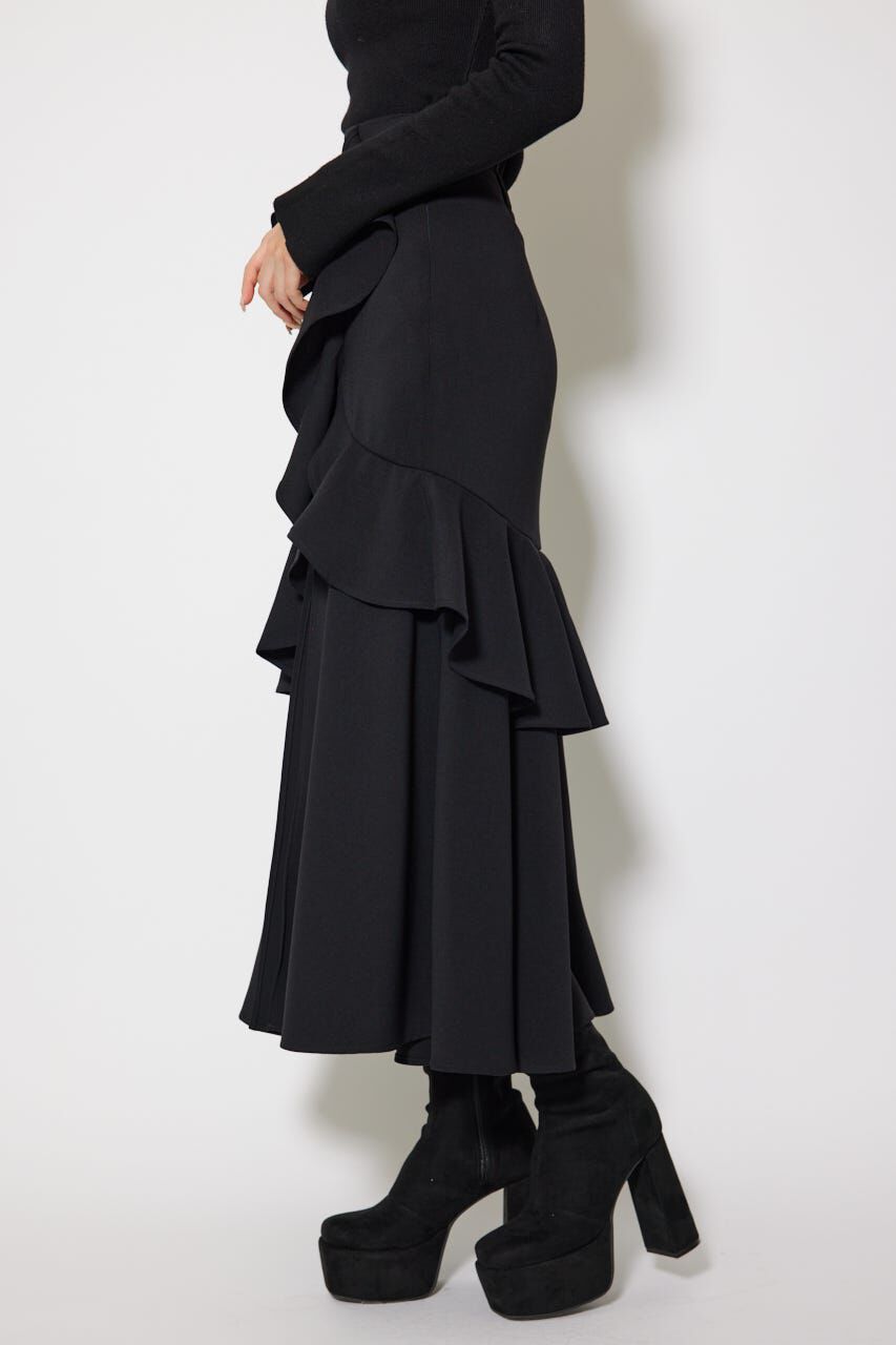 rienda「フリルスリットハイウエストスコートショートパンツ」|その他|