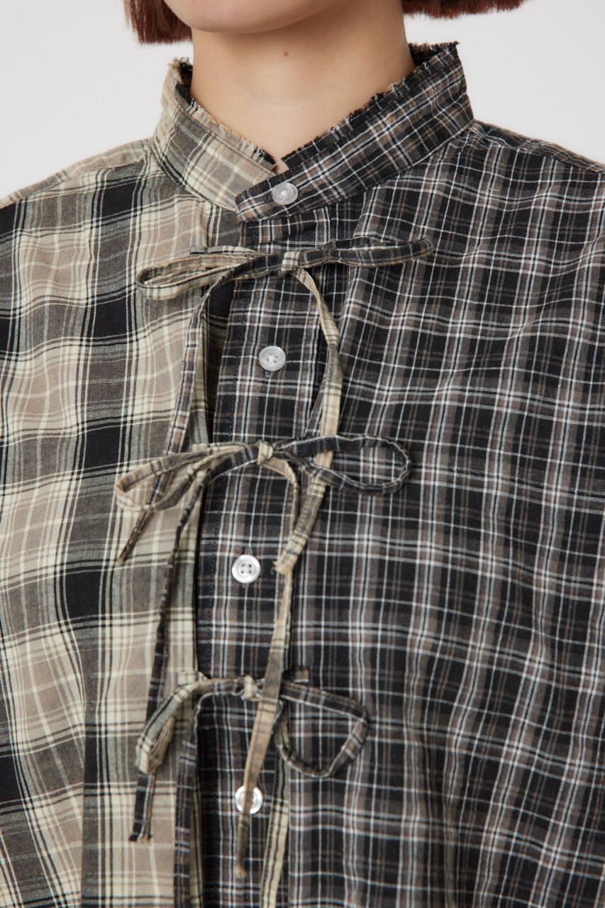 RODEO CROWNS「リボンクロップドシャツ」|シャツ・ブラウス|