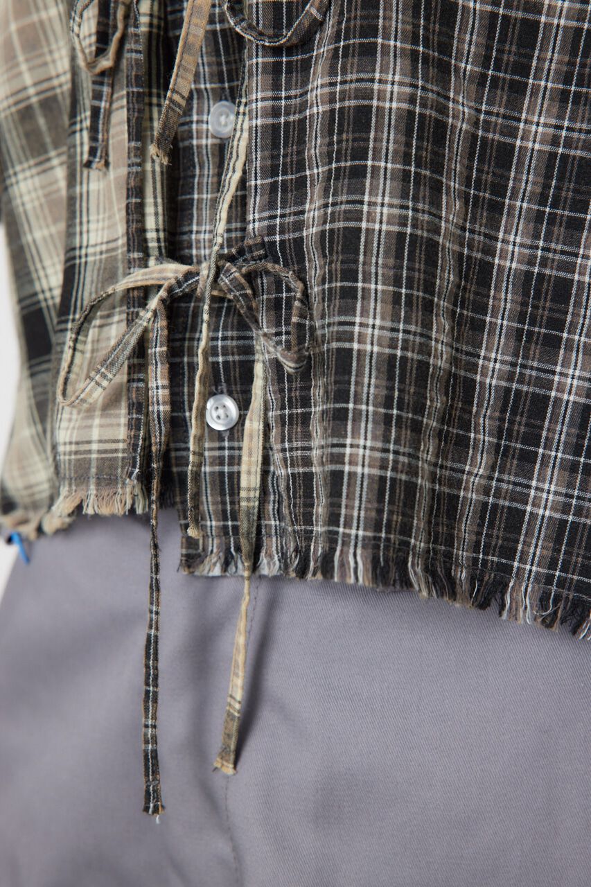 RODEO CROWNS「リボンクロップドシャツ」|シャツ・ブラウス|