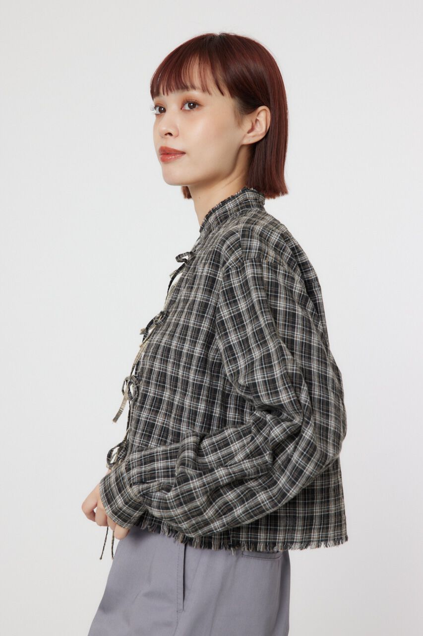 RODEO CROWNS「リボンクロップドシャツ」|シャツ・ブラウス|