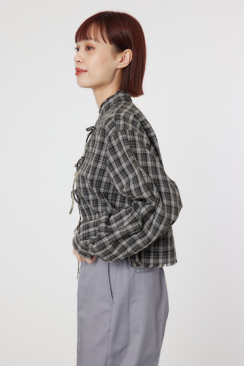 RODEO CROWNS「リボンクロップドシャツ」|シャツ・ブラウス|