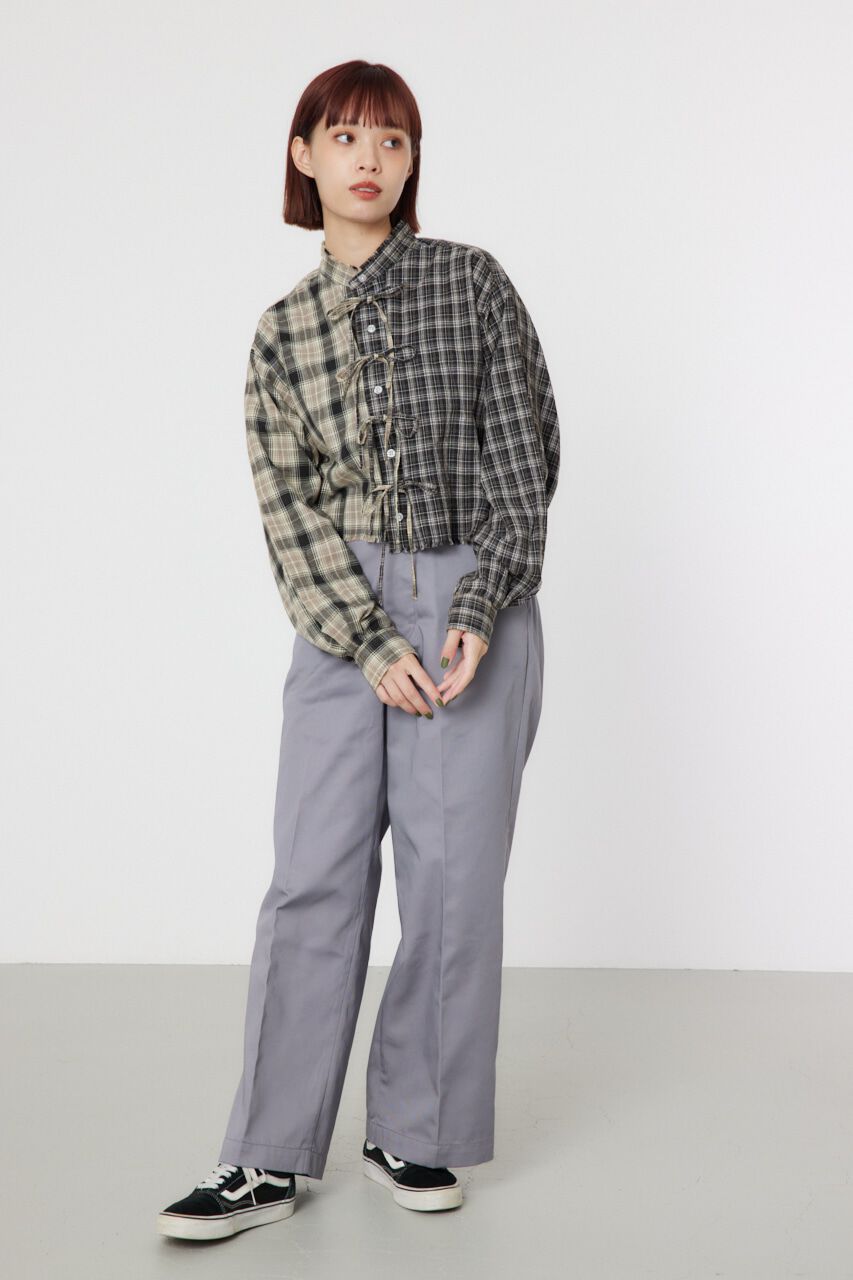 RODEO CROWNS「リボンクロップドシャツ」|シャツ・ブラウス|