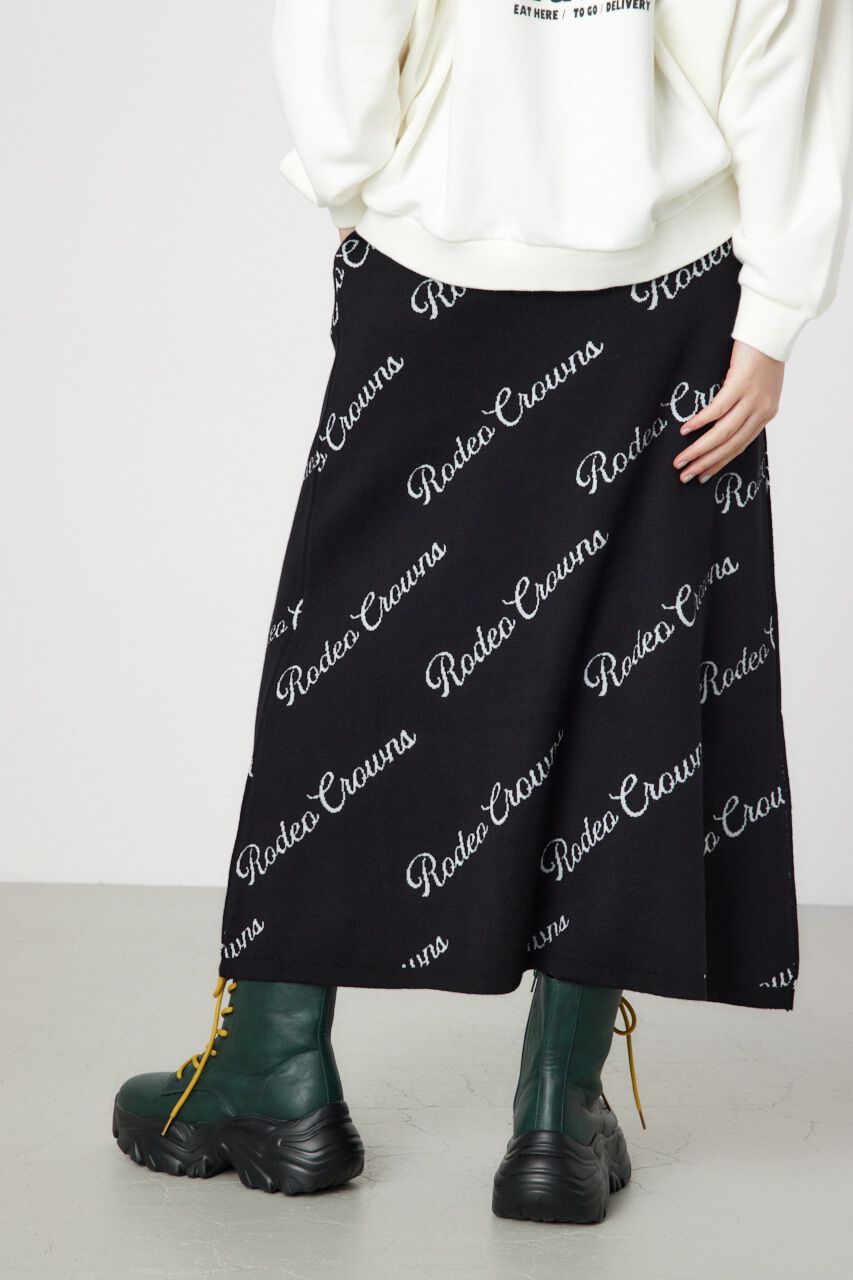 RODEO CROWNS「ロゴニットフレアスカート」|スカート|
