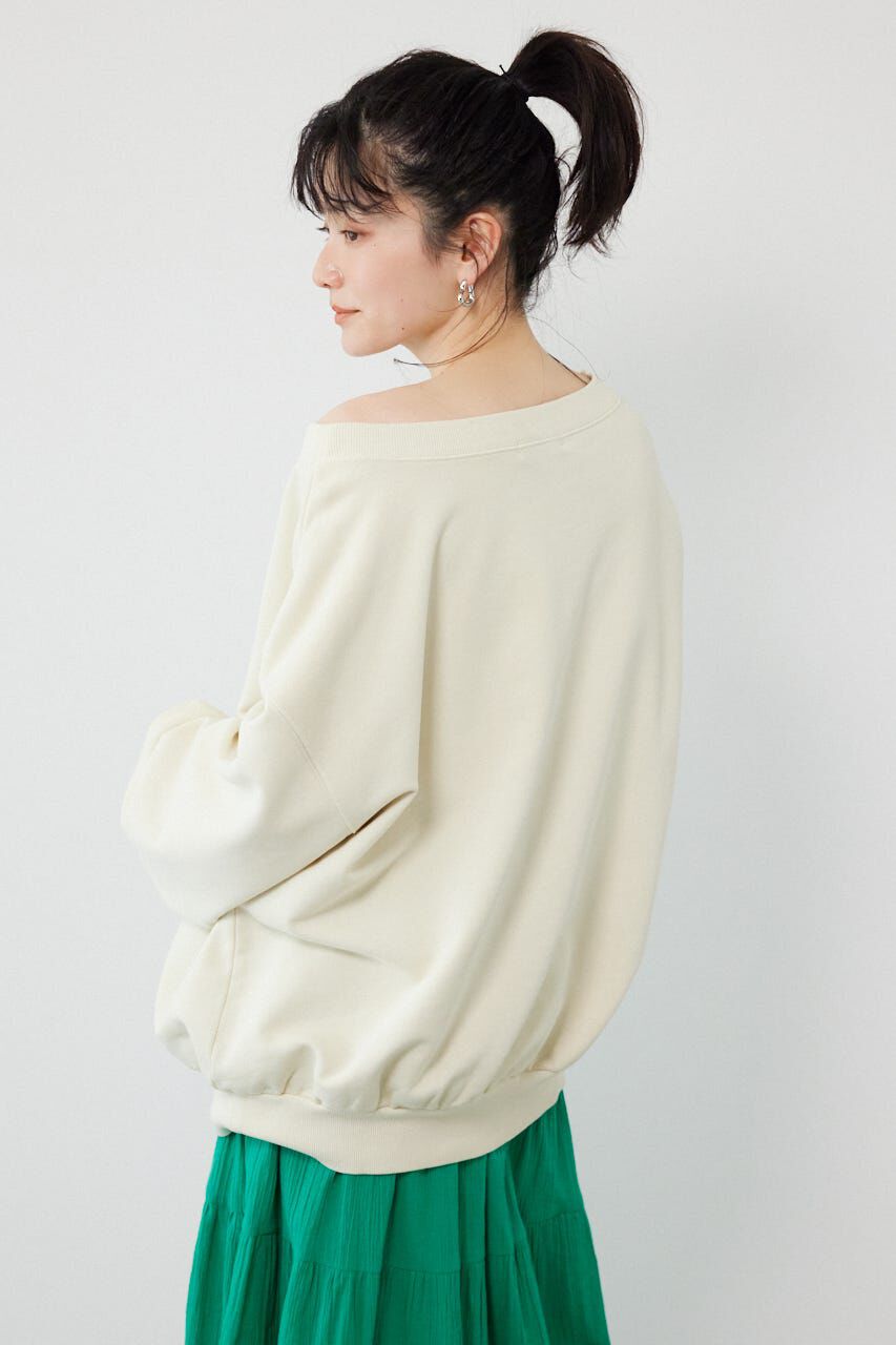 RODEO CROWNS「オフショルダースウェットトップス」|パーカー|