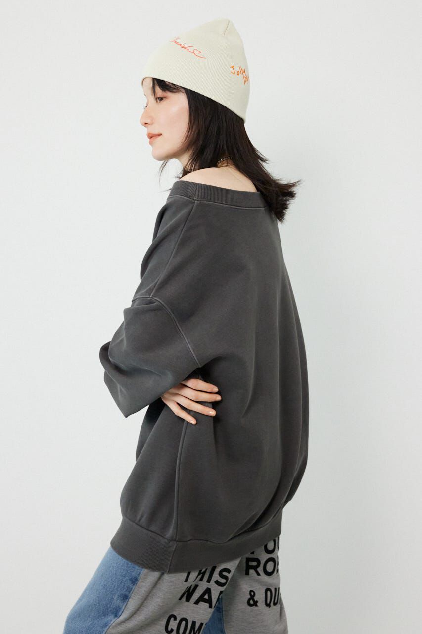 RODEO CROWNS「オフショルダースウェットトップス」|パーカー|