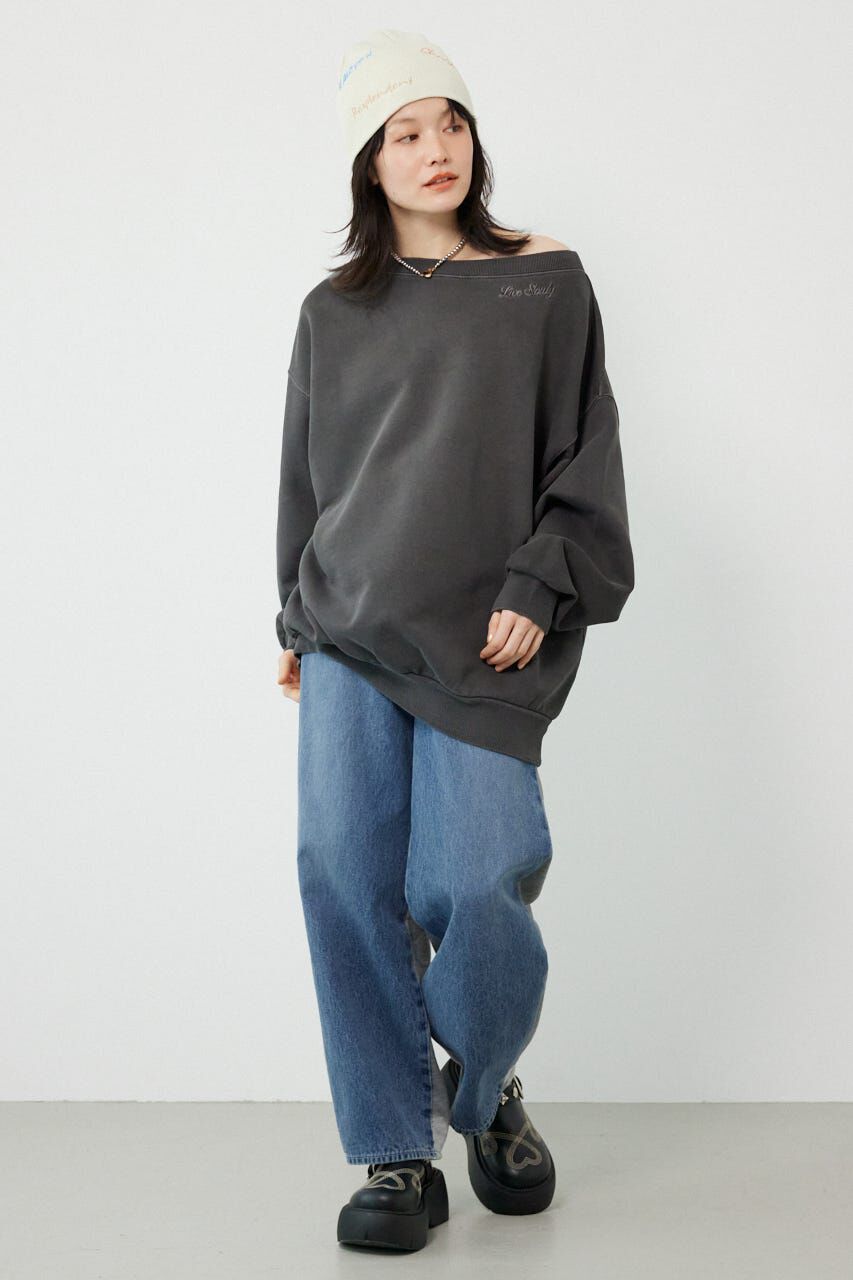 RODEO CROWNS「オフショルダースウェットトップス」|パーカー|