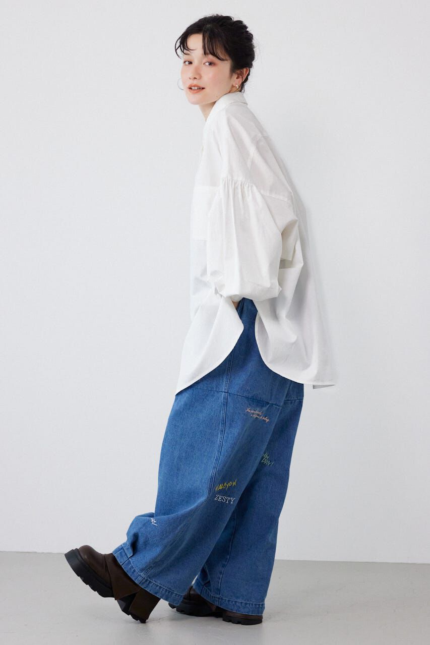 RODEO CROWNS「ボリュームスリーブフレアデニムシャツ」|シャツ・ブラウス|