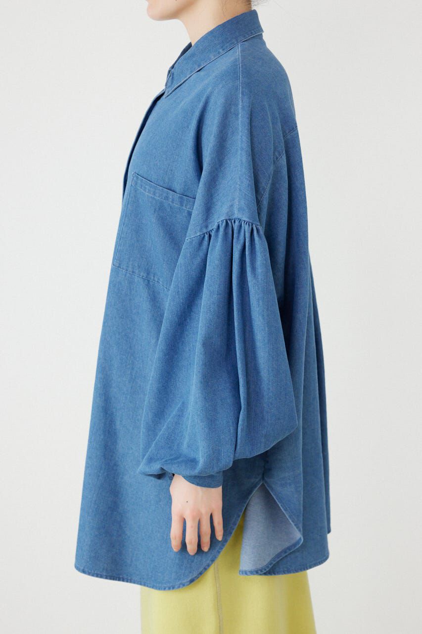 RODEO CROWNS「ボリュームスリーブフレアデニムシャツ」|シャツ・ブラウス|