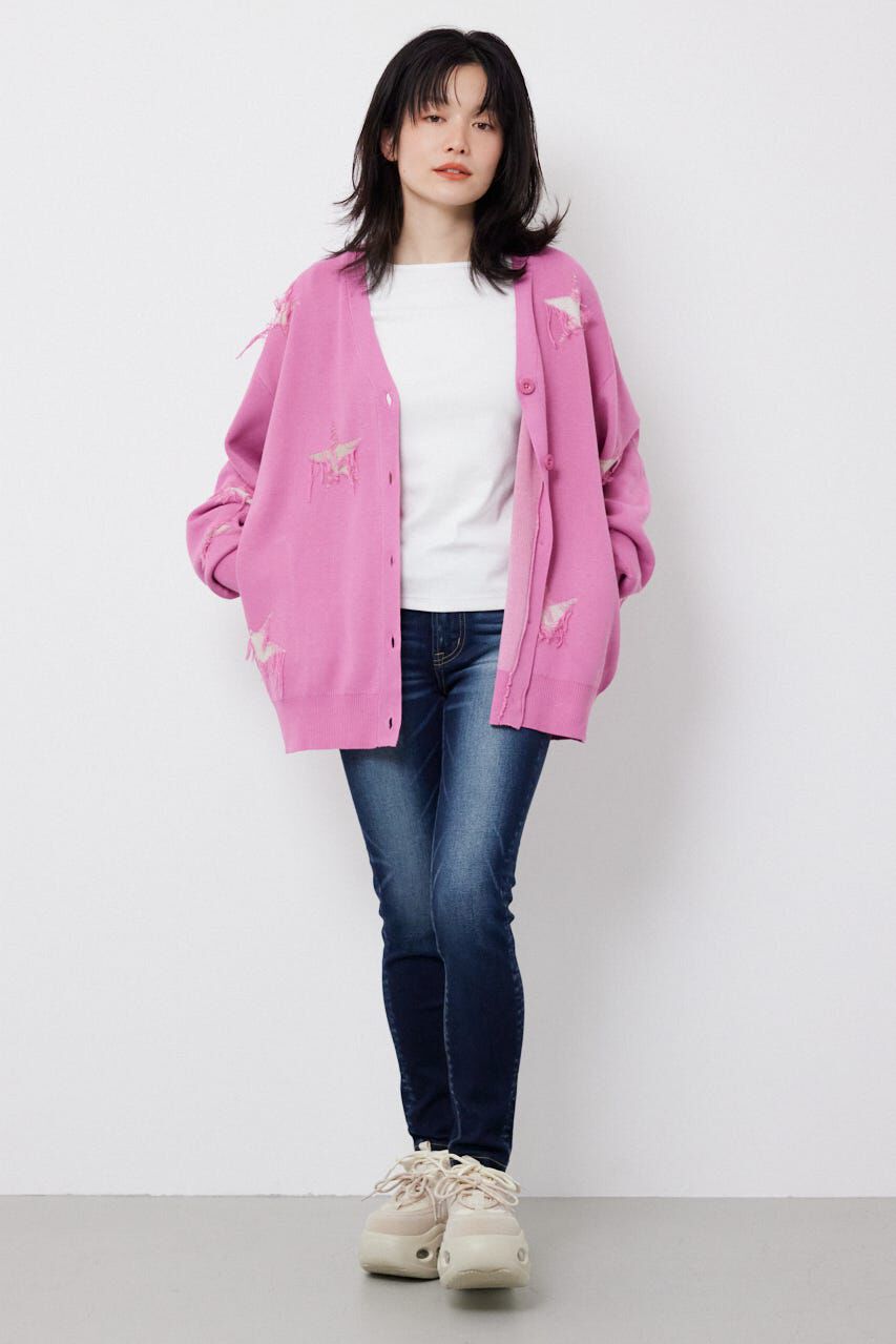 RODEO CROWNS「スター柄ニットカーディガン」|カーディガン|