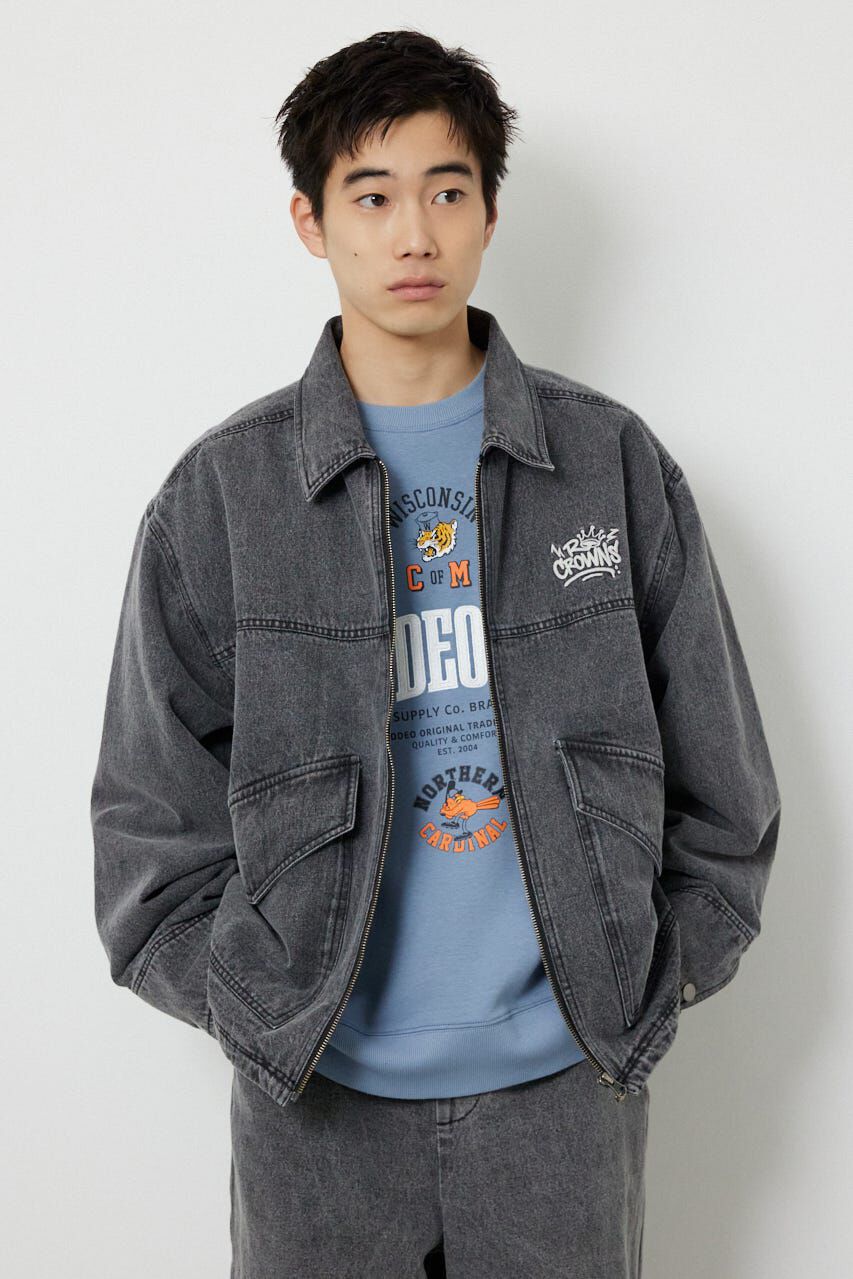 RODEO CROWNS「エンボスロゴデニムジャケット」|デニムジャケット|GRY