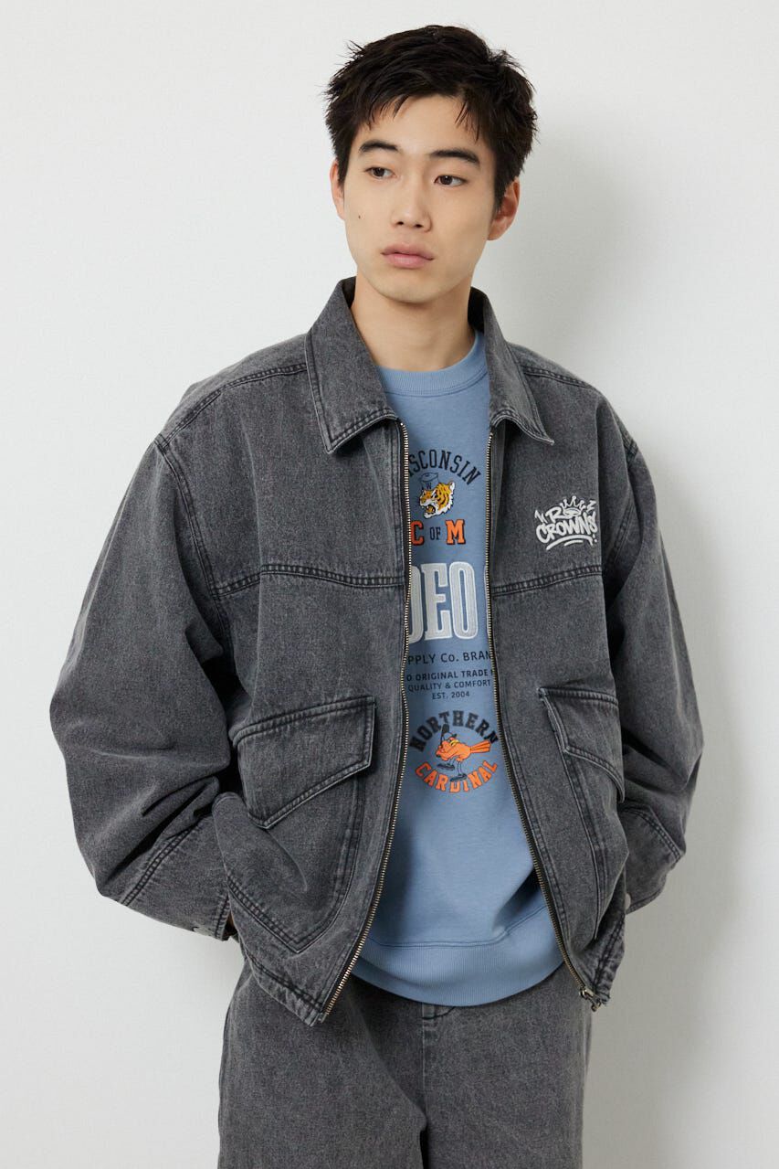 RODEO CROWNS「エンボスロゴデニムジャケット」|デニムジャケット|