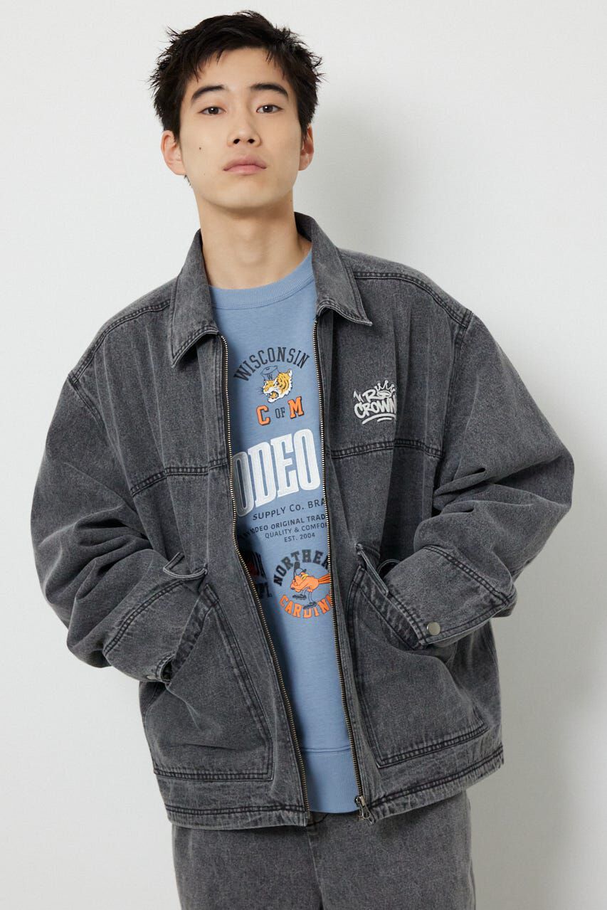 RODEO CROWNS「エンボスロゴデニムジャケット」|デニムジャケット|