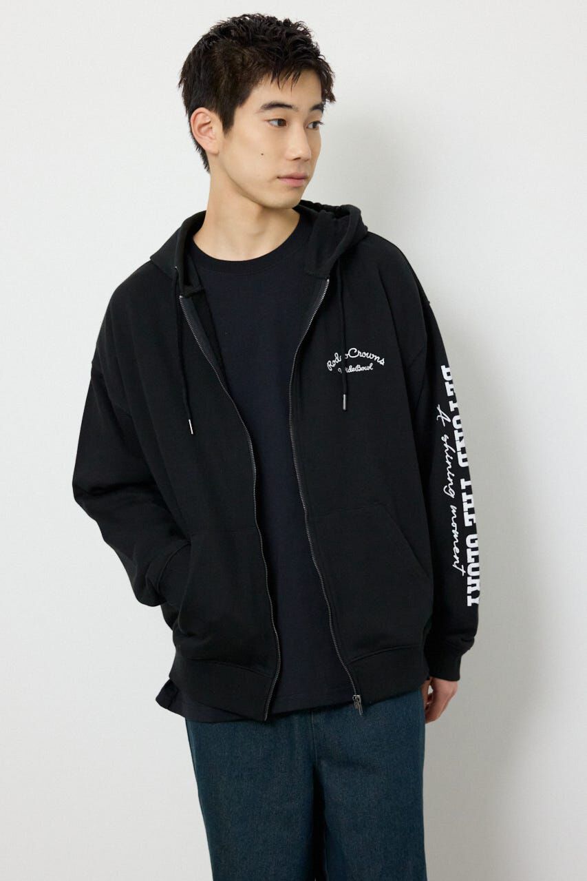 RODEO CROWNS「タイポグラフィーZIPパーカー」|パーカー|BLK