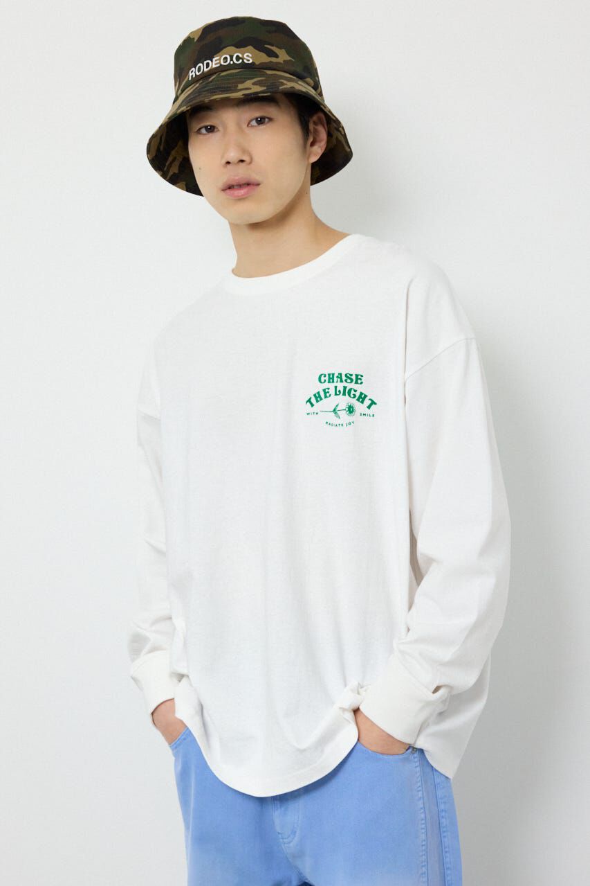RODEO CROWNS「サークルフラワー長袖Tシャツ」|Tシャツ・カットソー|WHT