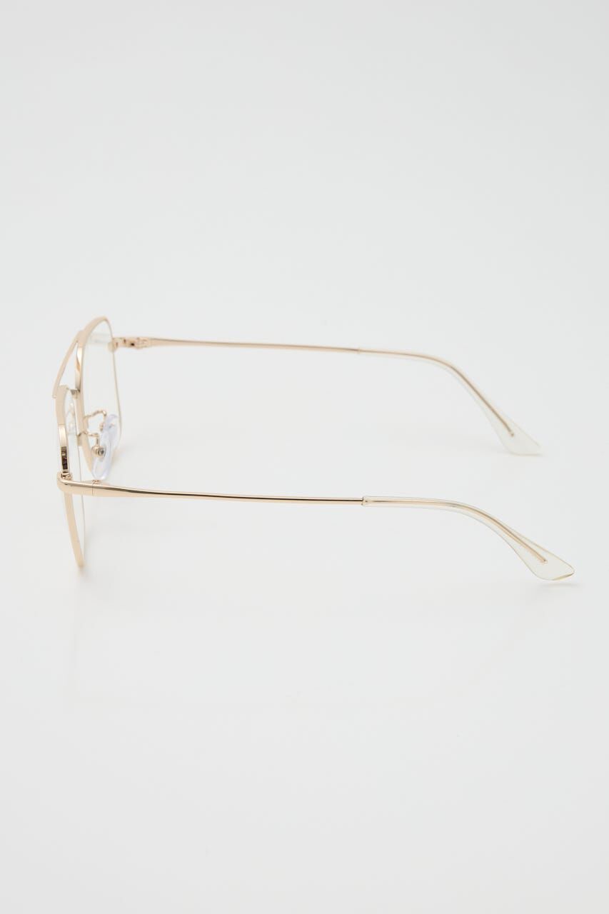 SLY「SQUARE METAL FLAME アイウェア」|メガネ|