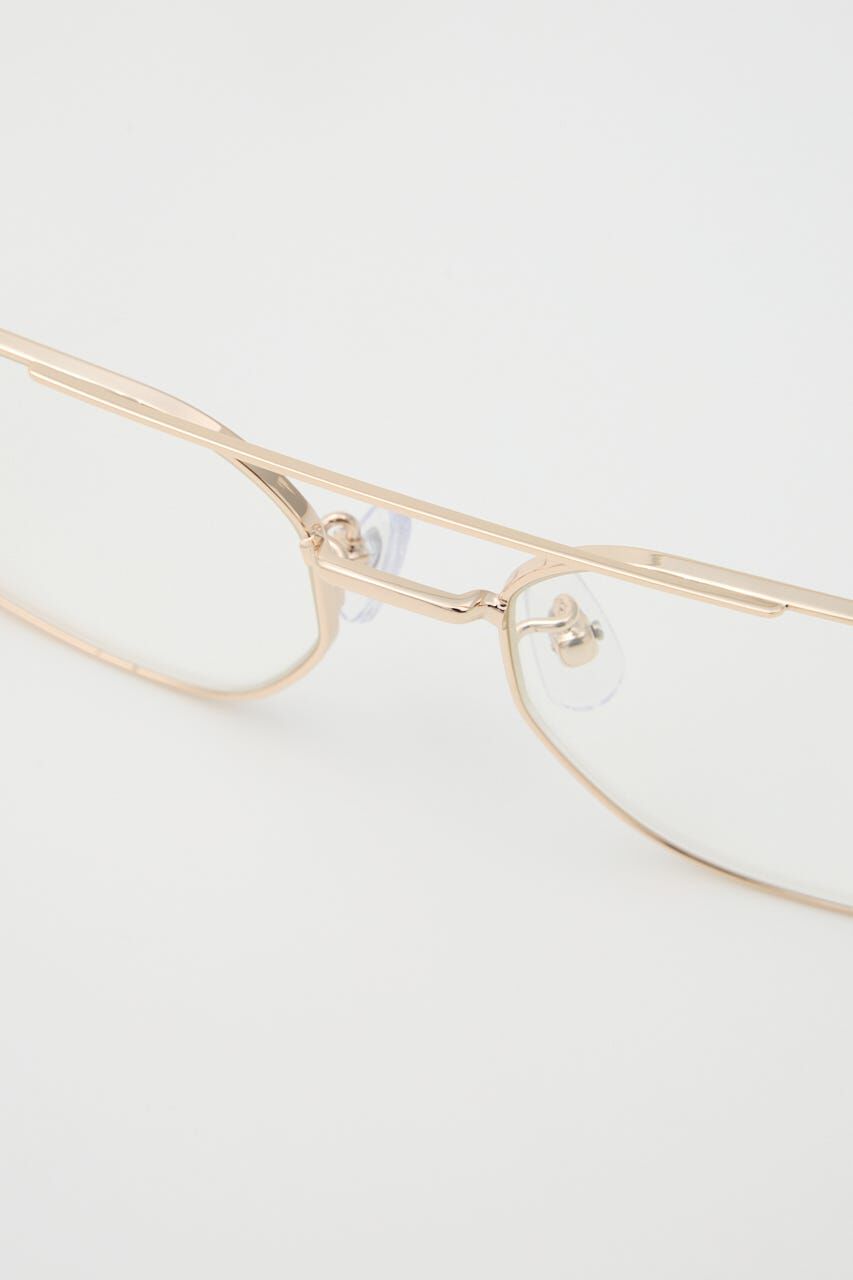 SLY「SQUARE METAL FLAME アイウェア」|メガネ|