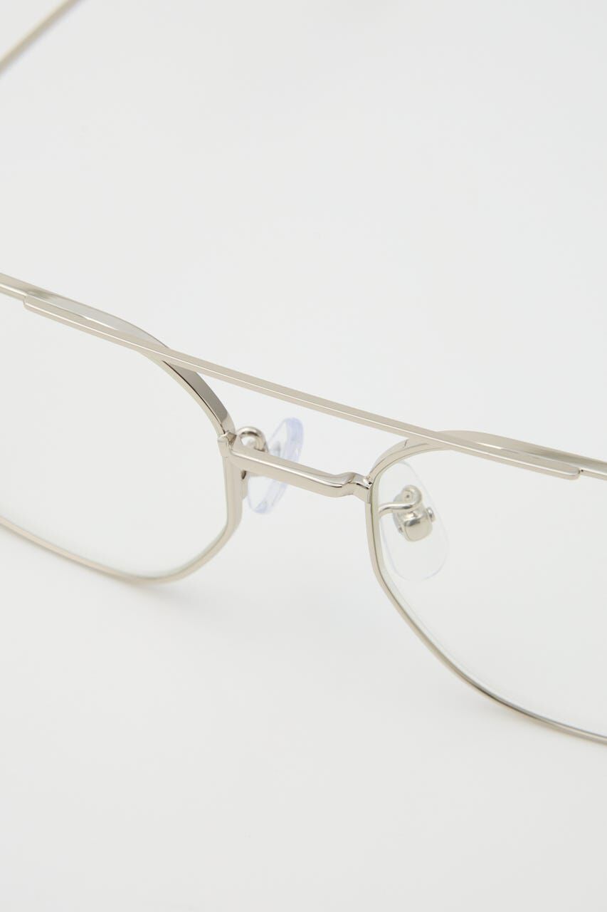 SLY「SQUARE METAL FLAME アイウェア」|メガネ|