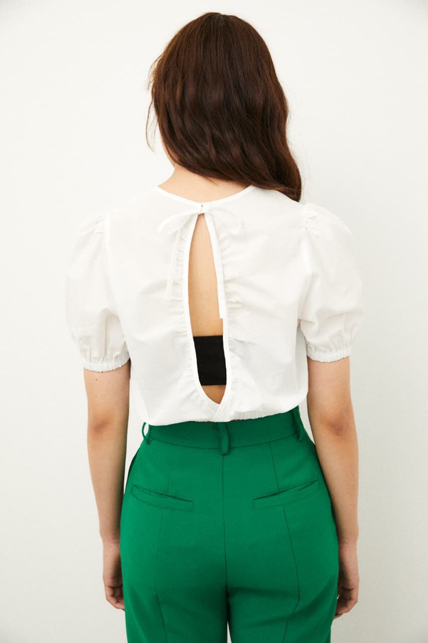 LAGUA GEM「BACK OPEN PUFF TOPS」|シャツ・ブラウス|