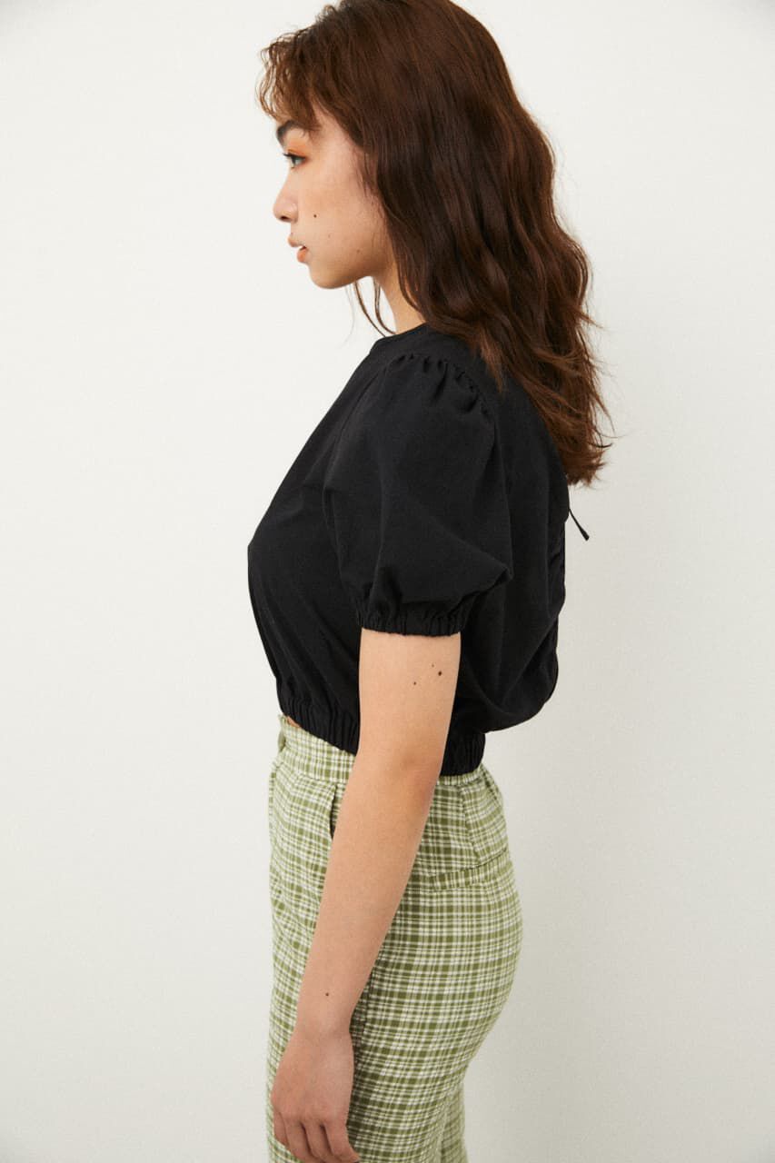 LAGUA GEM「BACK OPEN PUFF TOPS」|シャツ・ブラウス|