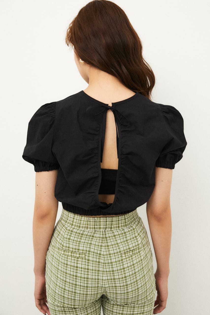 LAGUA GEM「BACK OPEN PUFF TOPS」|シャツ・ブラウス|
