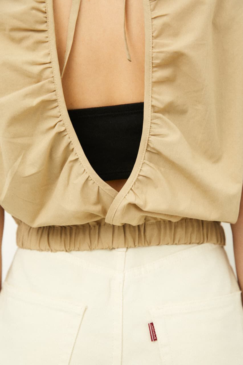 LAGUA GEM「BACK OPEN PUFF TOPS」|シャツ・ブラウス|