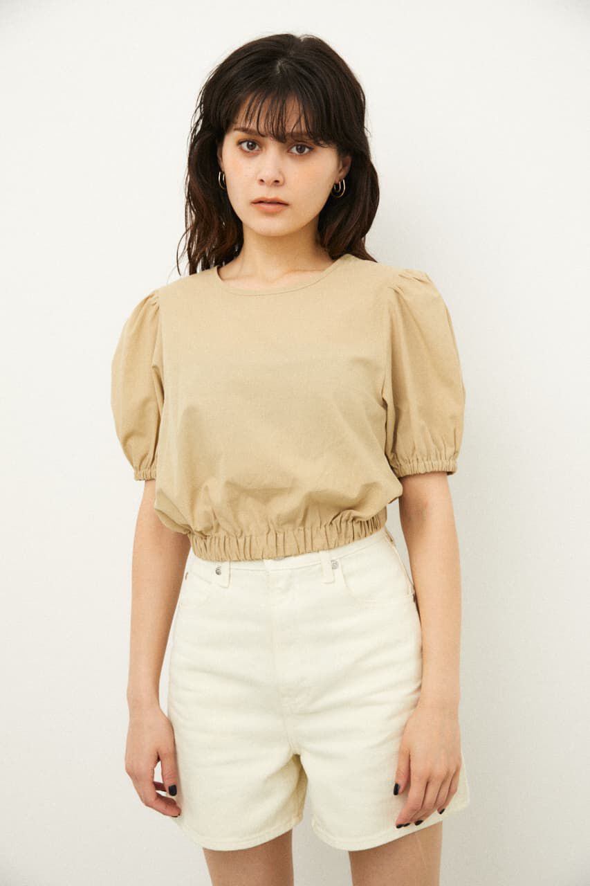 LAGUA GEM「BACK OPEN PUFF TOPS」|シャツ・ブラウス|