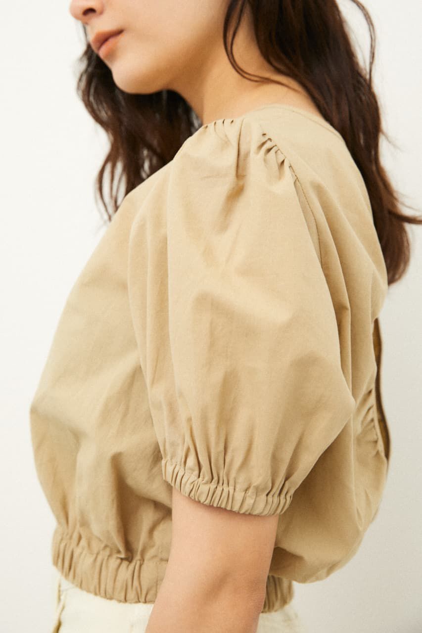 LAGUA GEM「BACK OPEN PUFF TOPS」|シャツ・ブラウス|