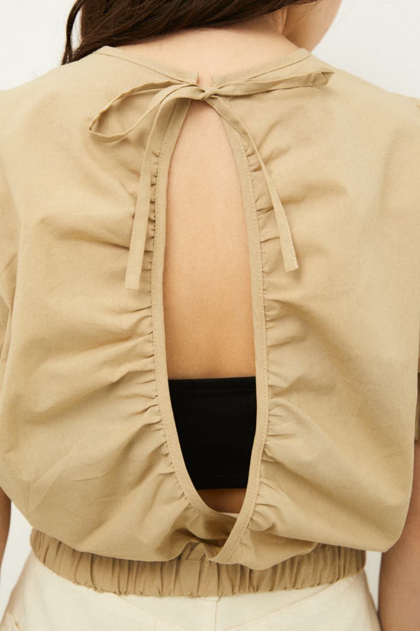 LAGUA GEM「BACK OPEN PUFF TOPS」|シャツ・ブラウス|