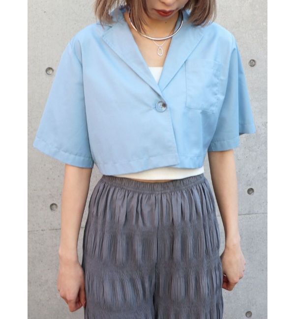 EMODA「オープンカラーポケットシャツ」|シャツ・ブラウス|ブルー