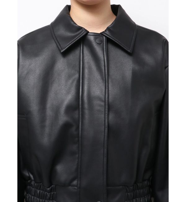 EMODA「バックレースアップショートブルゾン」|ブルゾン・スタジャン|