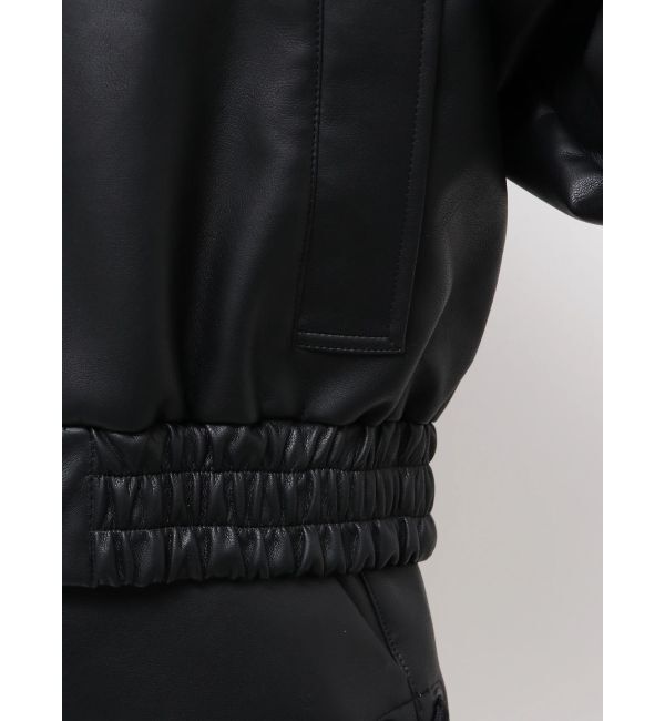 EMODA「バックレースアップショートブルゾン」|ブルゾン・スタジャン|