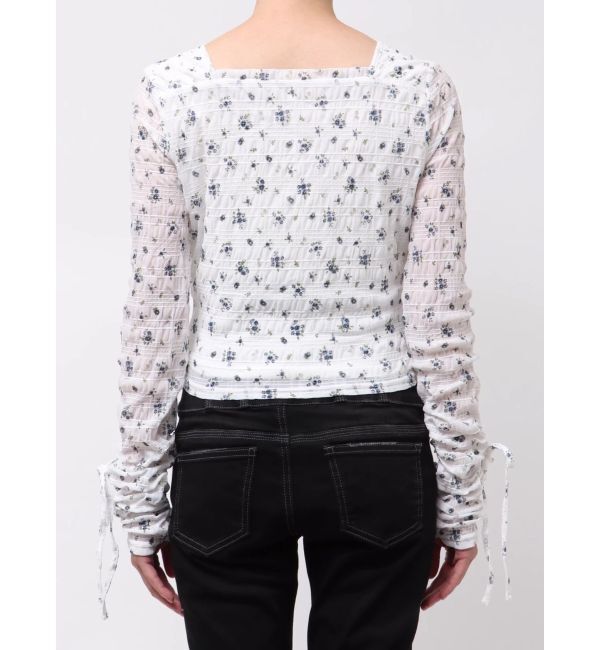 EMODA「フロントボタンギャザートップ」|Tシャツ・カットソー|