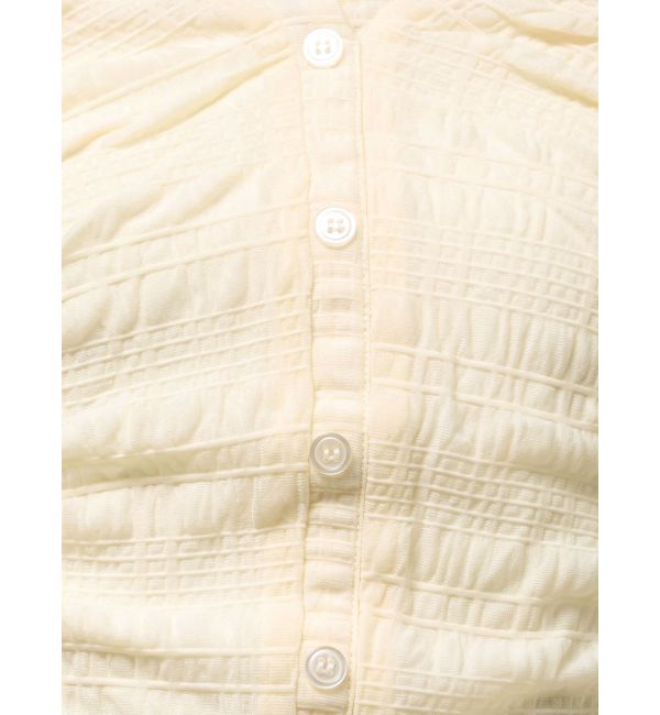 EMODA「フロントボタンギャザートップ」|Tシャツ・カットソー|