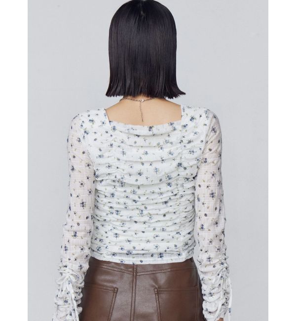 EMODA「フロントボタンギャザートップ」|Tシャツ・カットソー|