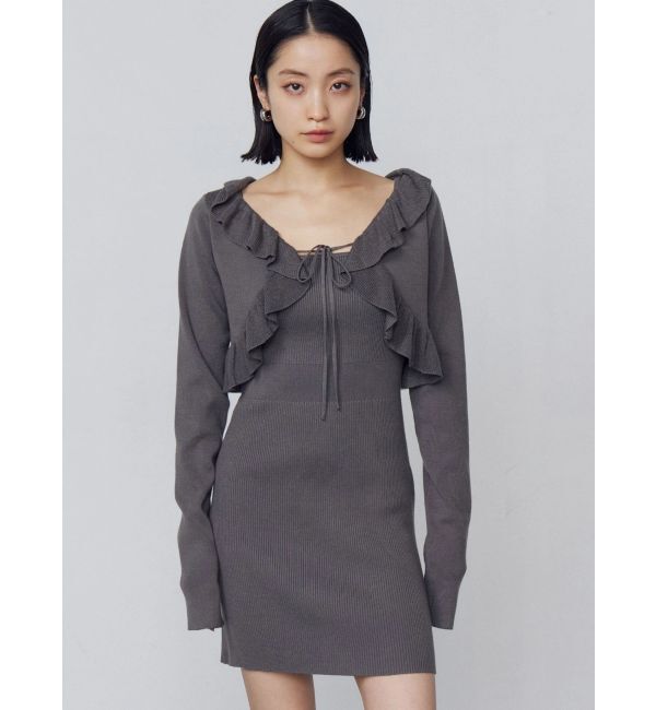 EMODA「クロップドカーディガンセットアップ」|ワンピース|