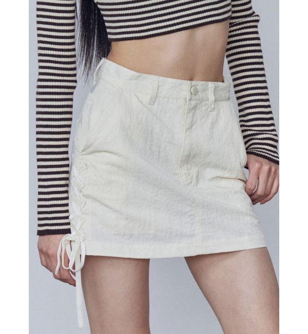 EMODA「レースアップミニスカート」|スカート|