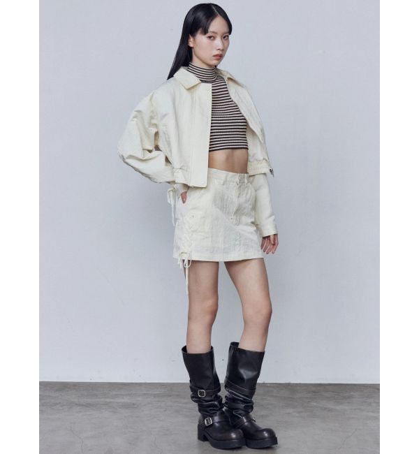 EMODA「レースアップミニスカート」|スカート|