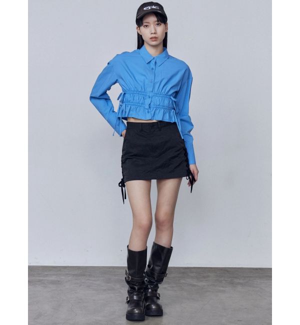 EMODA「レースアップミニスカート」|スカート|