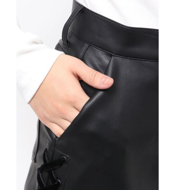 EMODA「レースアップミニスカート」|スカート|