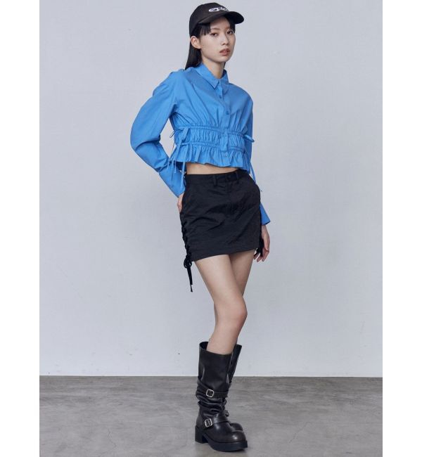 EMODA「レースアップミニスカート」|スカート|